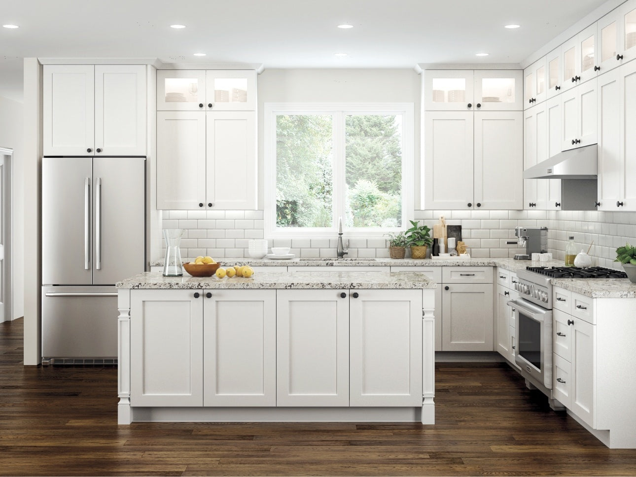 Elegant - White by CNC Cabinetry available at Aqua Kitchen