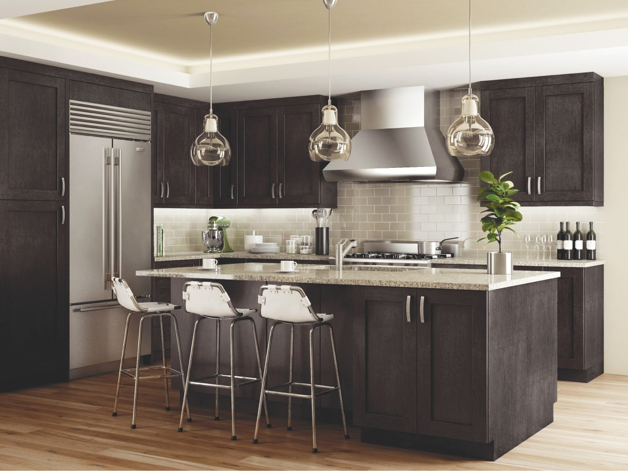 Elegant - White by CNC Cabinetry available at Aqua Kitchen