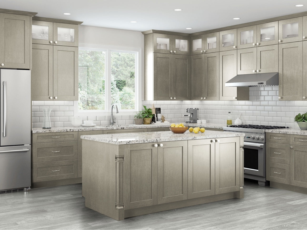 Elegant - White by CNC Cabinetry available at Aqua Kitchen