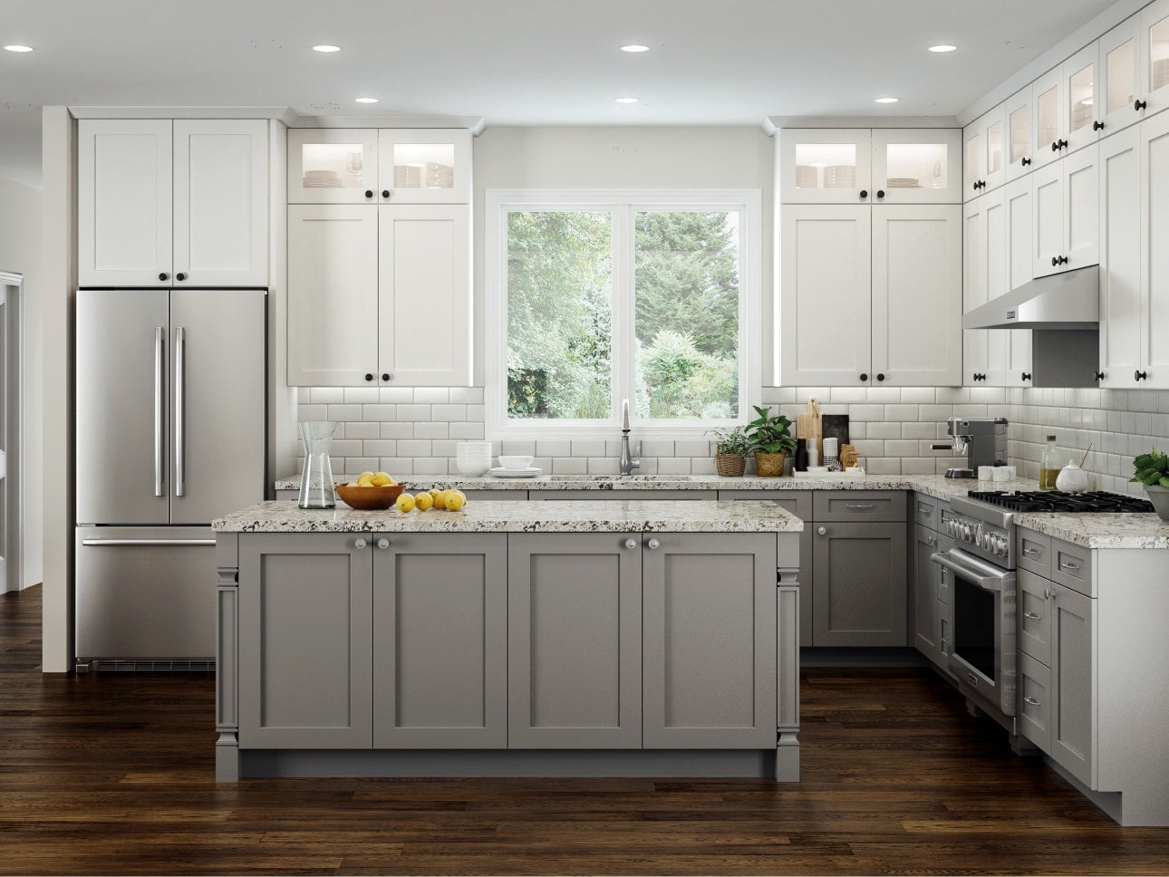 Elegant - White by CNC Cabinetry available at Aqua Kitchen