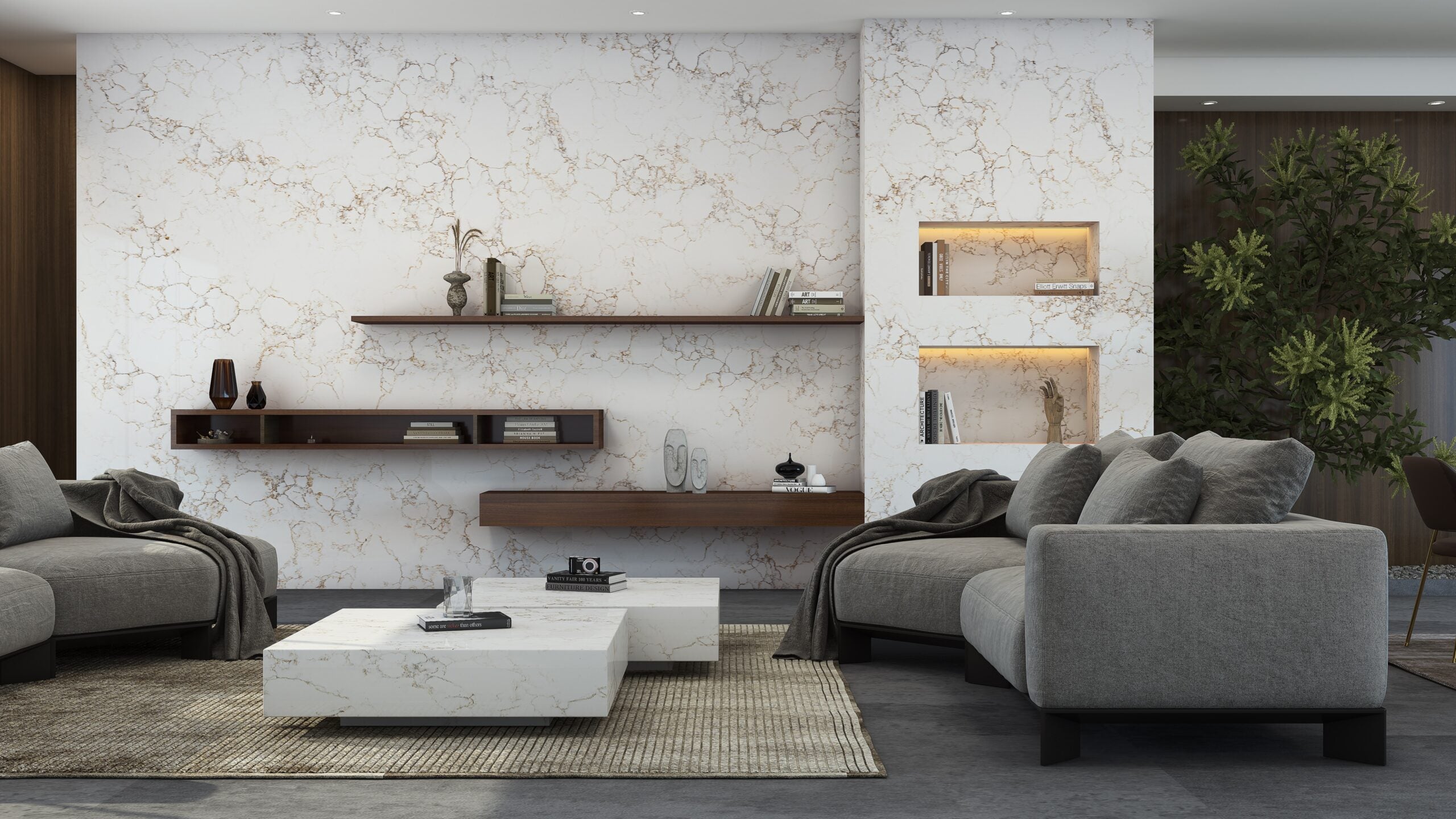 Enza Oro by Pental Quartz available at Aqua Kitchen