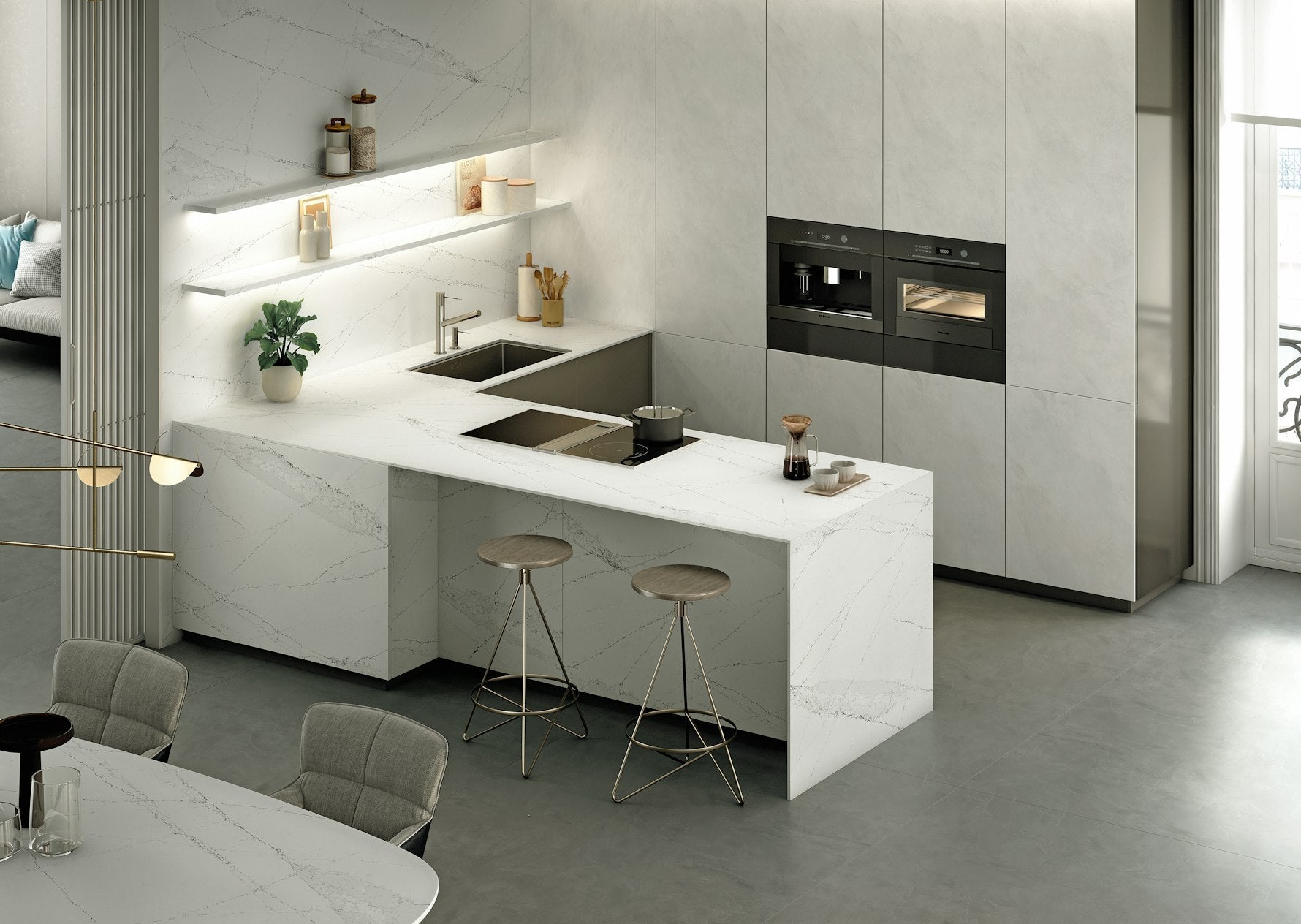 Ethereal Haze by Silestone available at Aqua Kitchen