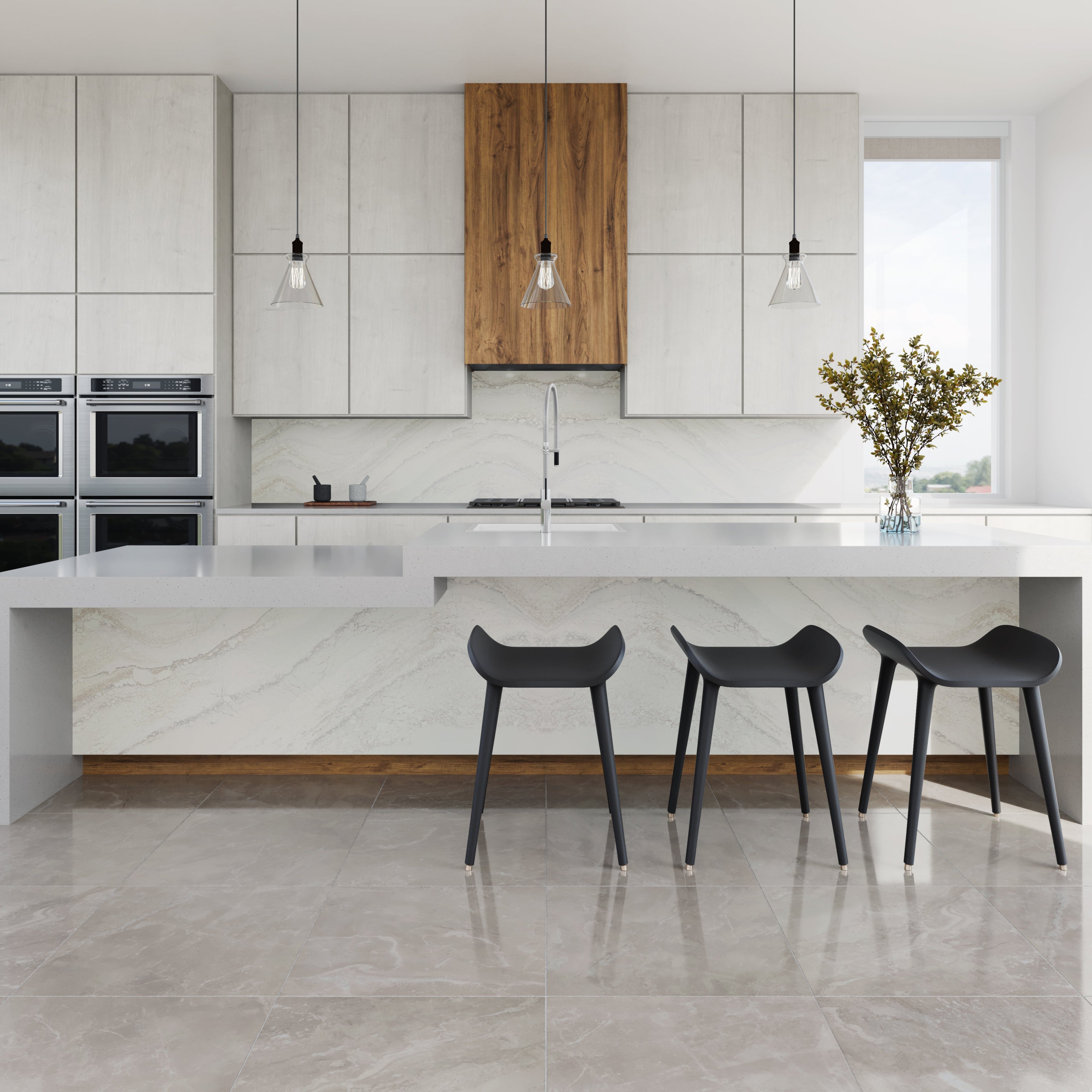 Everleigh™ Quartz Sample by Cambria available at Aqua Kitchen