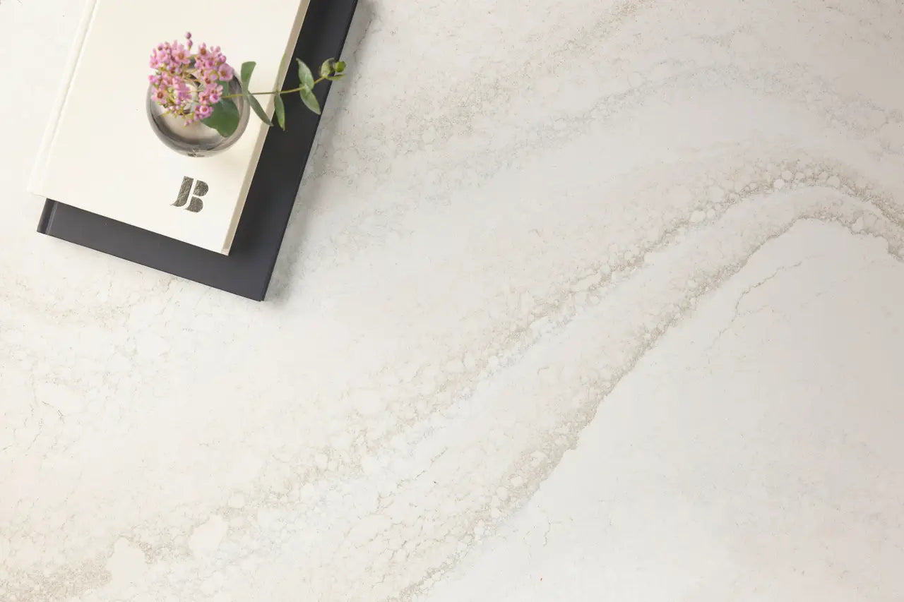 Everleigh™ Quartz Sample by Cambria available at Aqua Kitchen