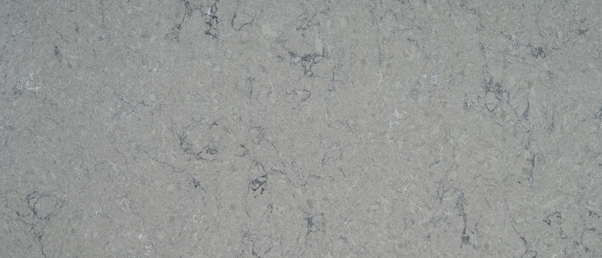 Fantasy Gray Quartz Countertop by Aqua Kitchen - close-up