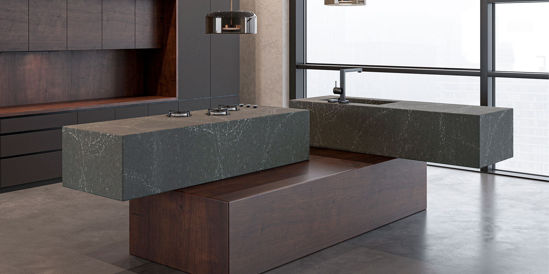 Fortress Honed by Pental Quartz available at Aqua Kitchen