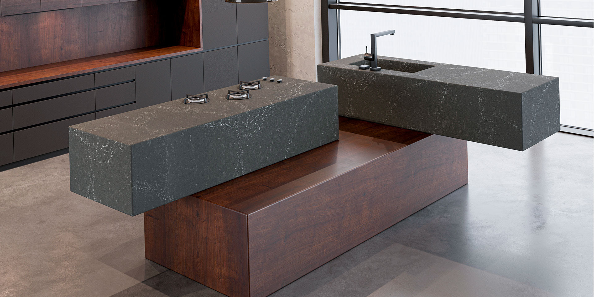 Fortress Honed by Pental Quartz available at Aqua Kitchen