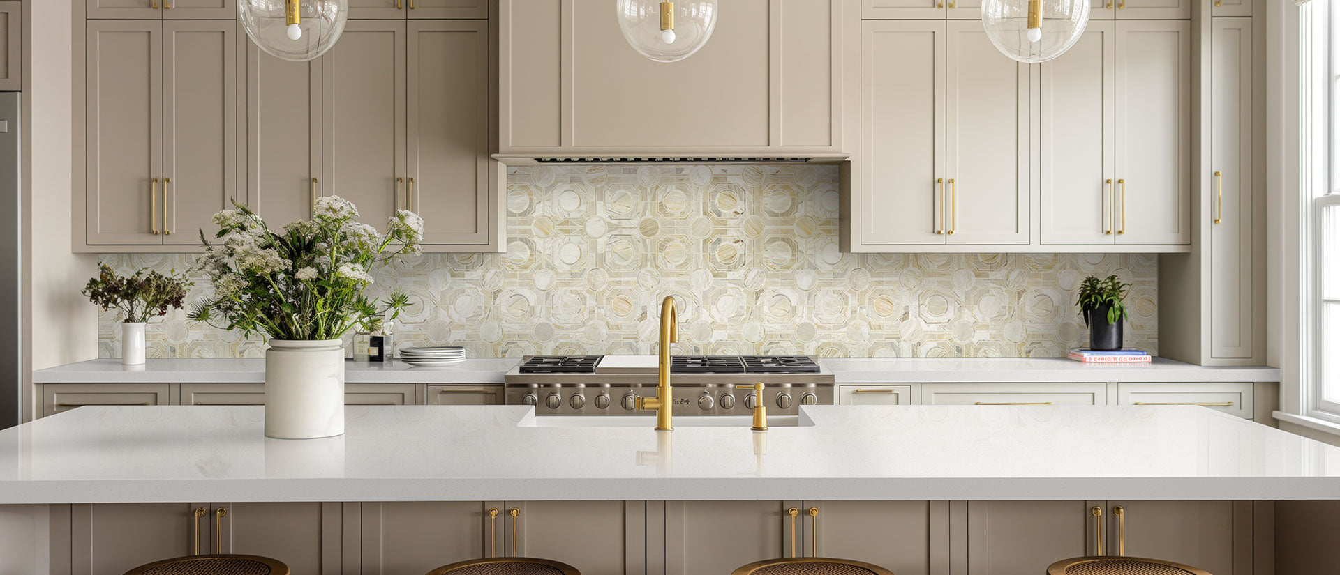 Frost White by MSI Surfaces available at Aqua Kitchen