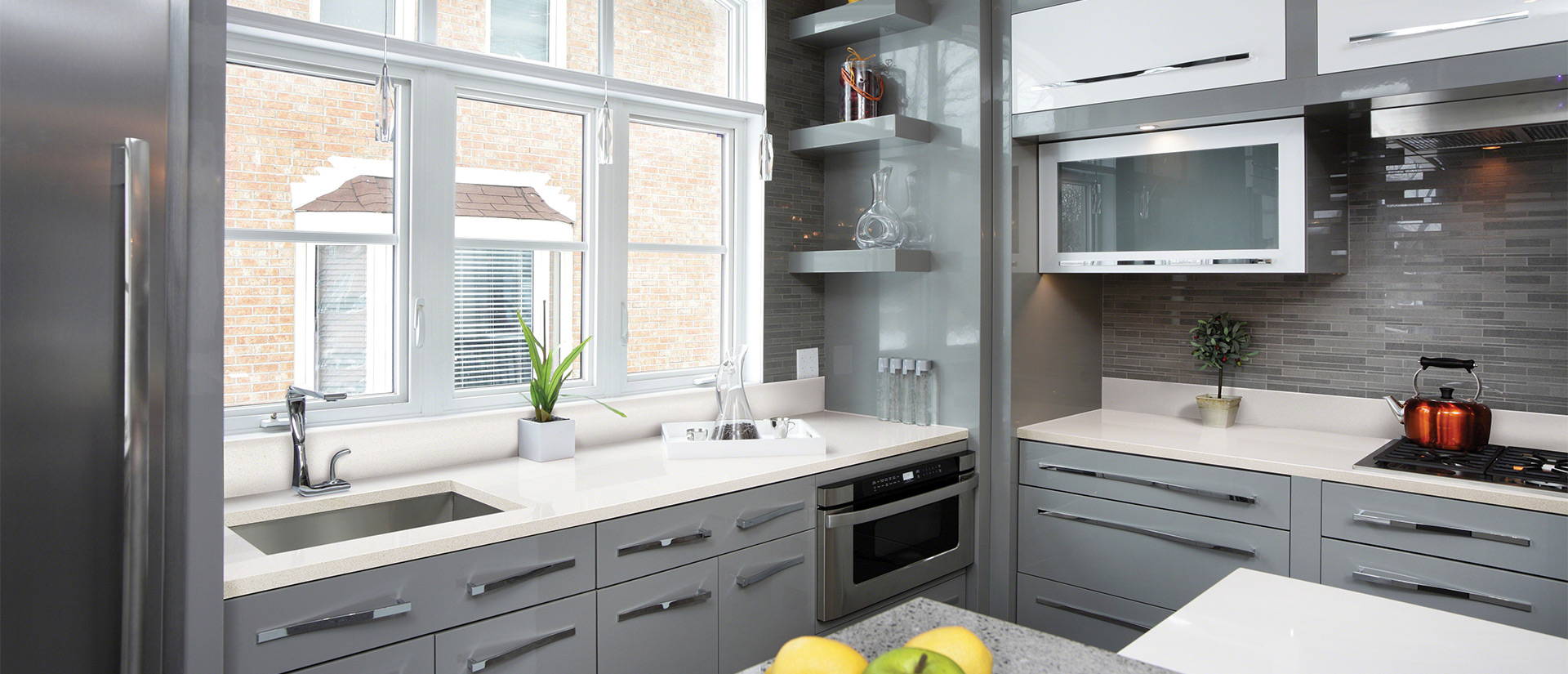 Frost White by MSI Surfaces available at Aqua Kitchen