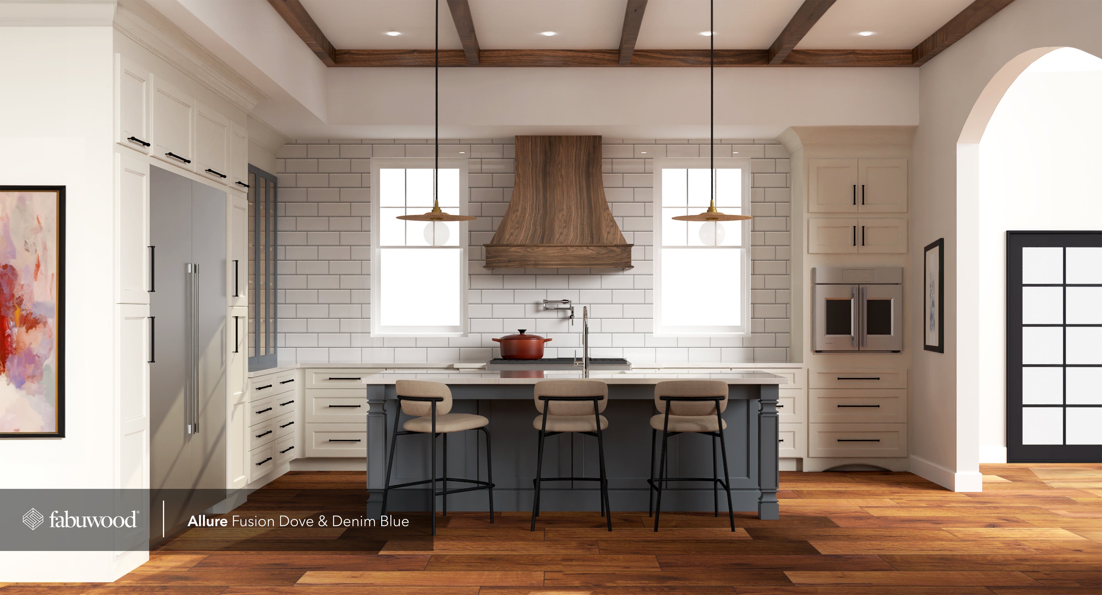 Fusion / Dove by Fabuwood available at Aqua Kitchen