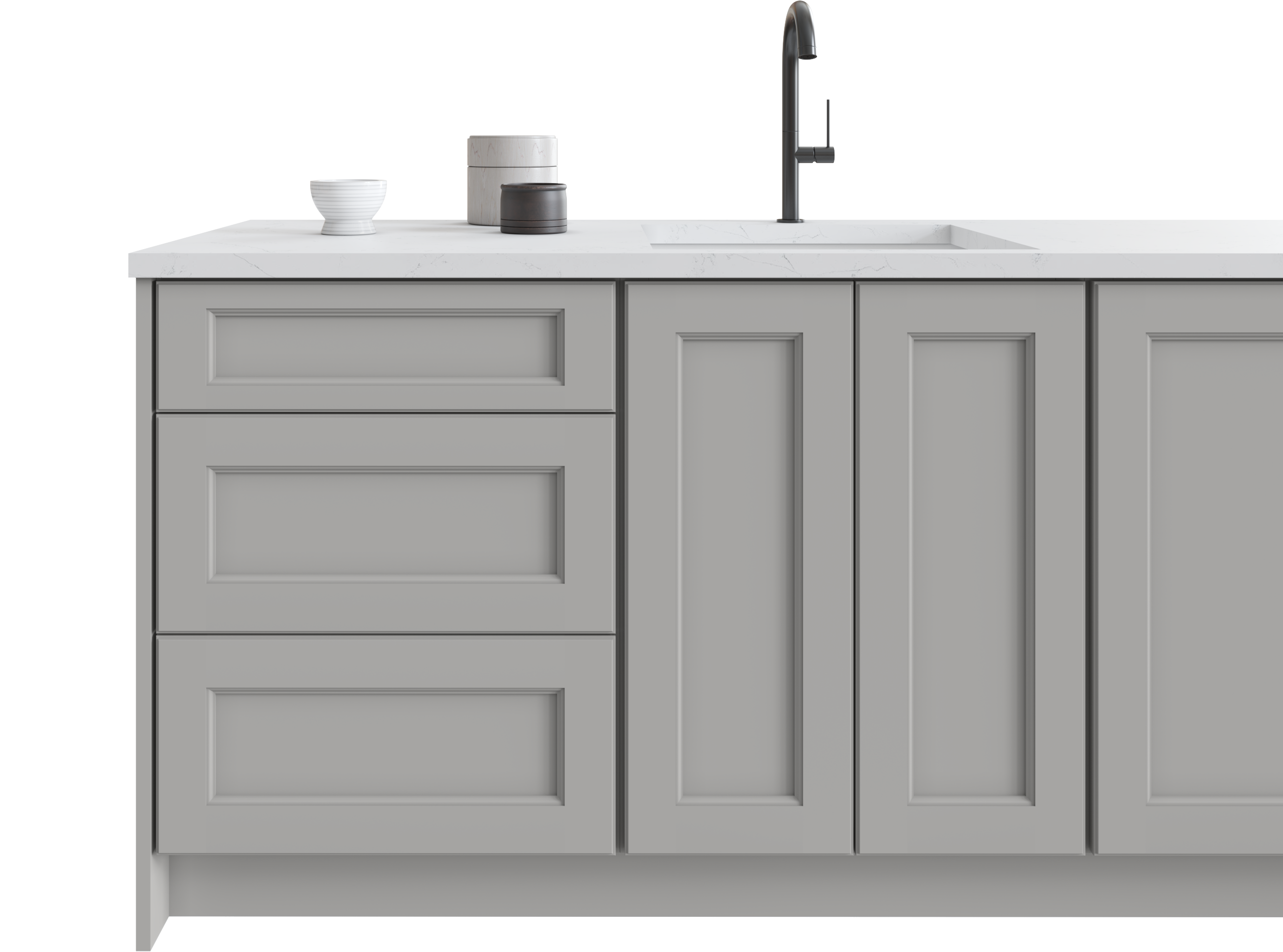 Fusion Nickel by Fabuwood available at Aqua Kitchen