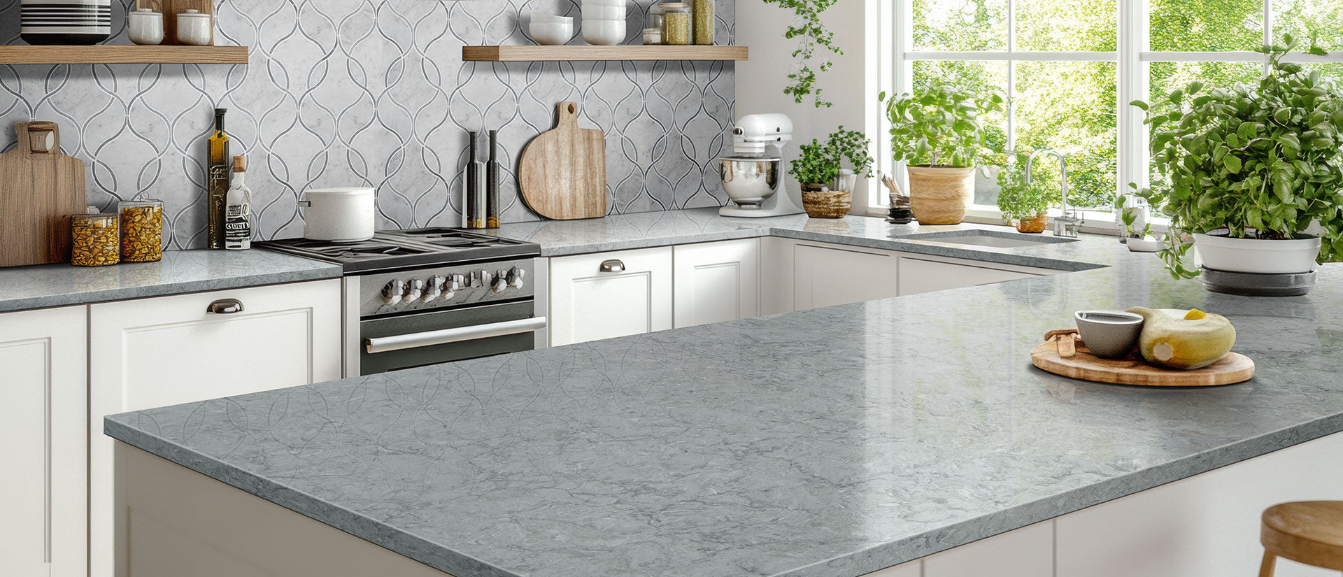 Galant Gray by MSI Surfaces available at Aqua Kitchen