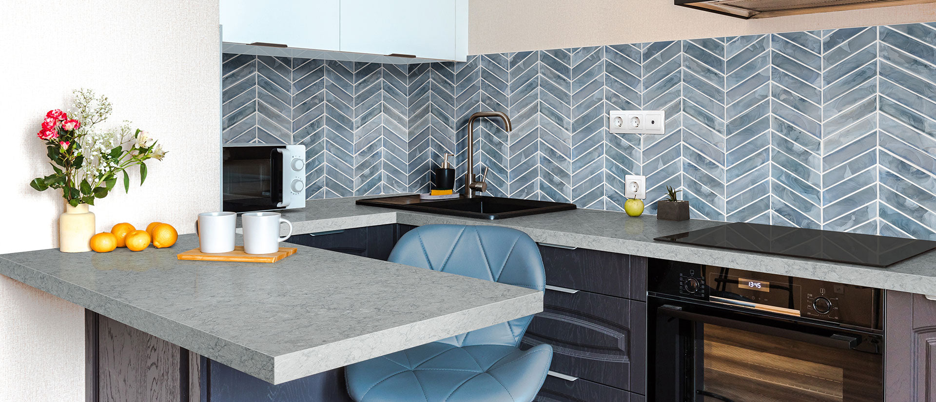Galant Gray by MSI Surfaces available at Aqua Kitchen