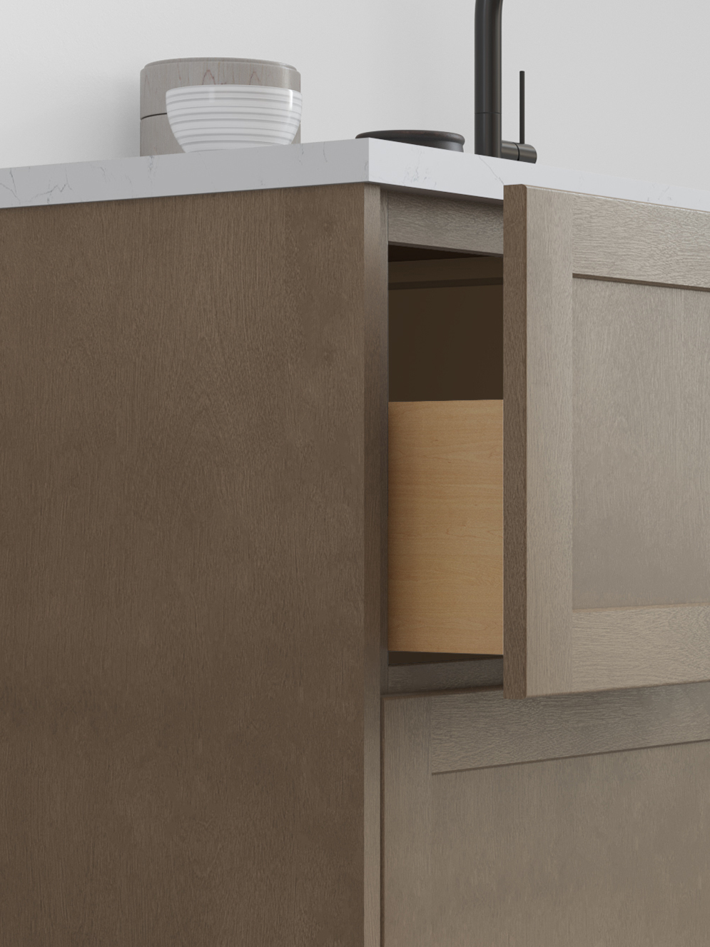 Galaxy Mocha by Fabuwood available at Aqua Kitchen