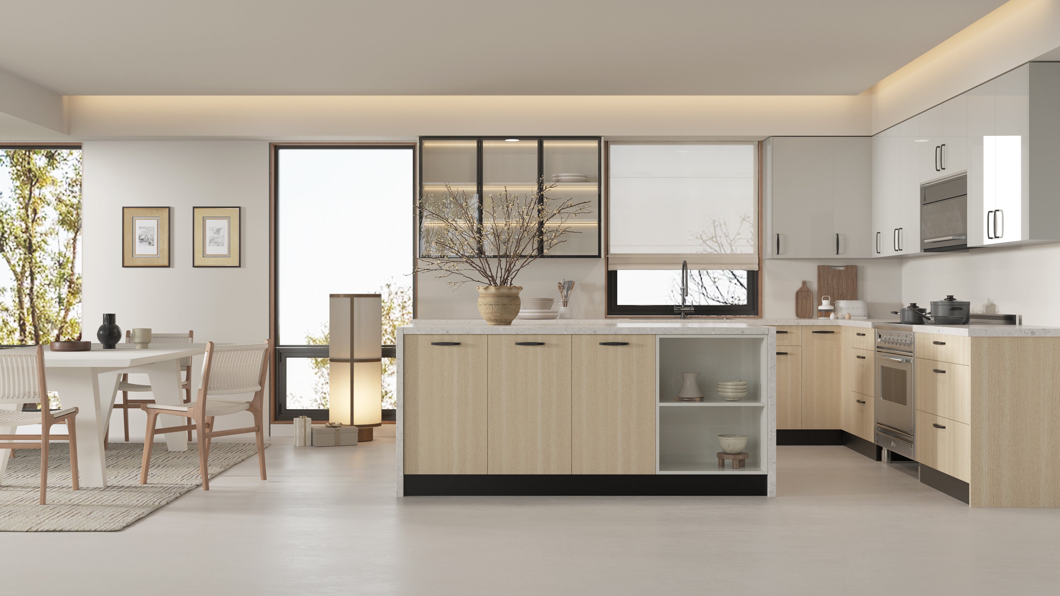 Glossy Ash by Golden Home Global available at Aqua Kitchen