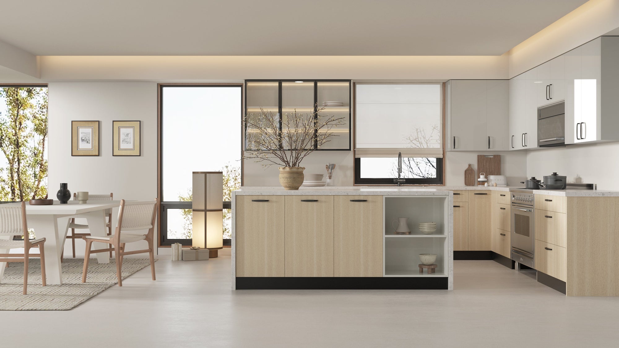 Glossy Ash by Golden Home Global available at Aqua Kitchen