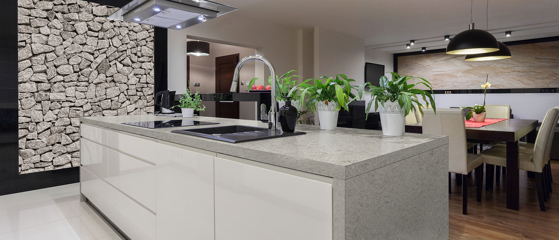 Gray Lagoon by MSI Surfaces available at Aqua Kitchen