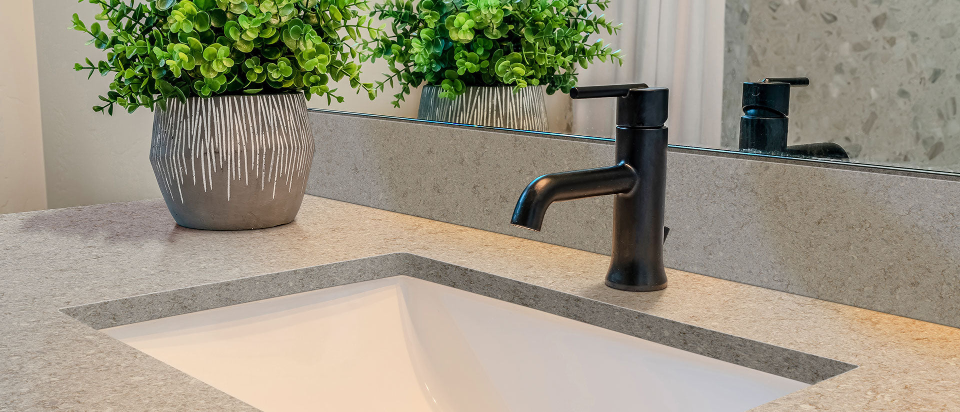 Gray Lagoon by MSI Surfaces available at Aqua Kitchen