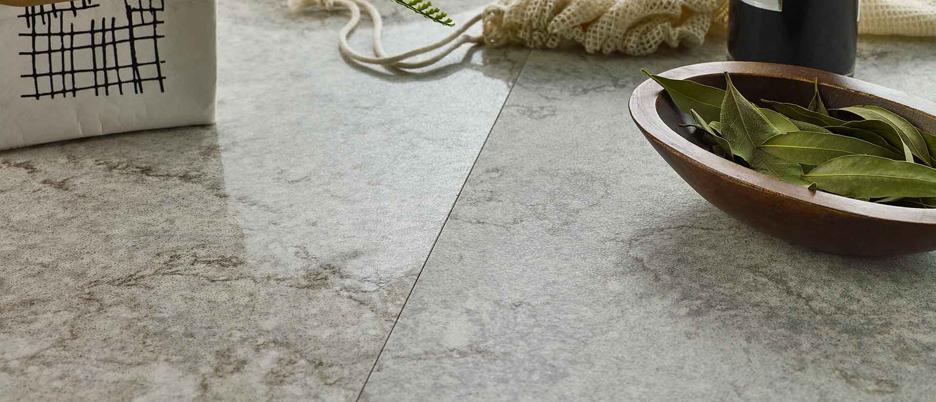 Gray Lagoon by MSI Surfaces available at Aqua Kitchen