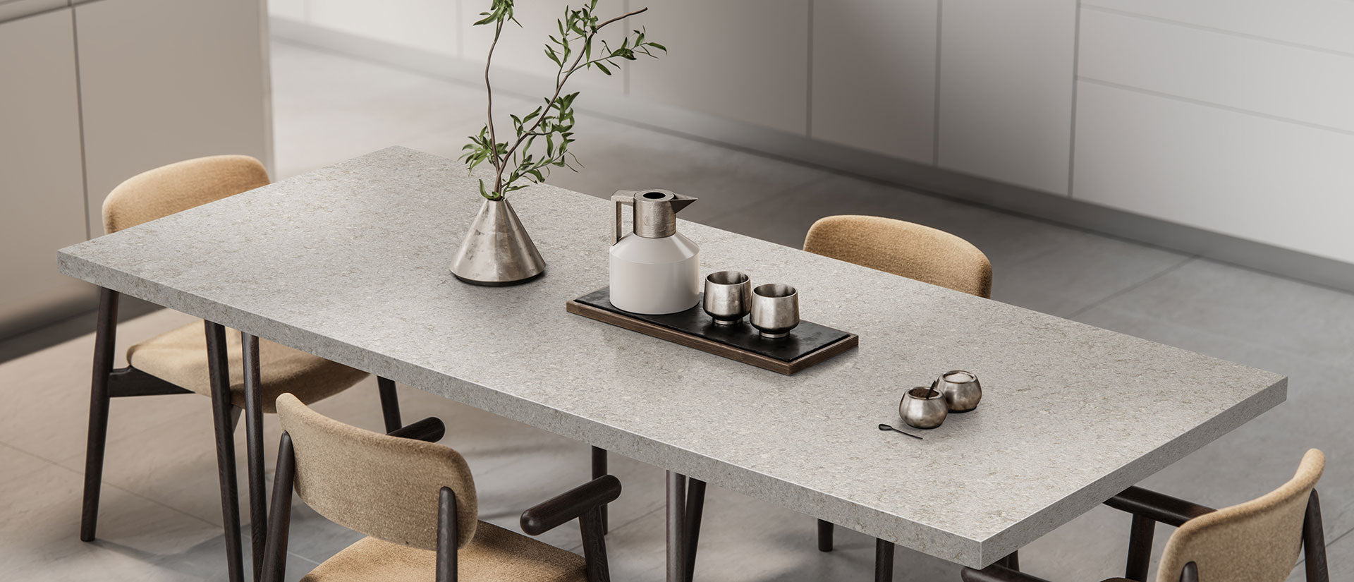 Gray Lagoon by MSI Surfaces available at Aqua Kitchen