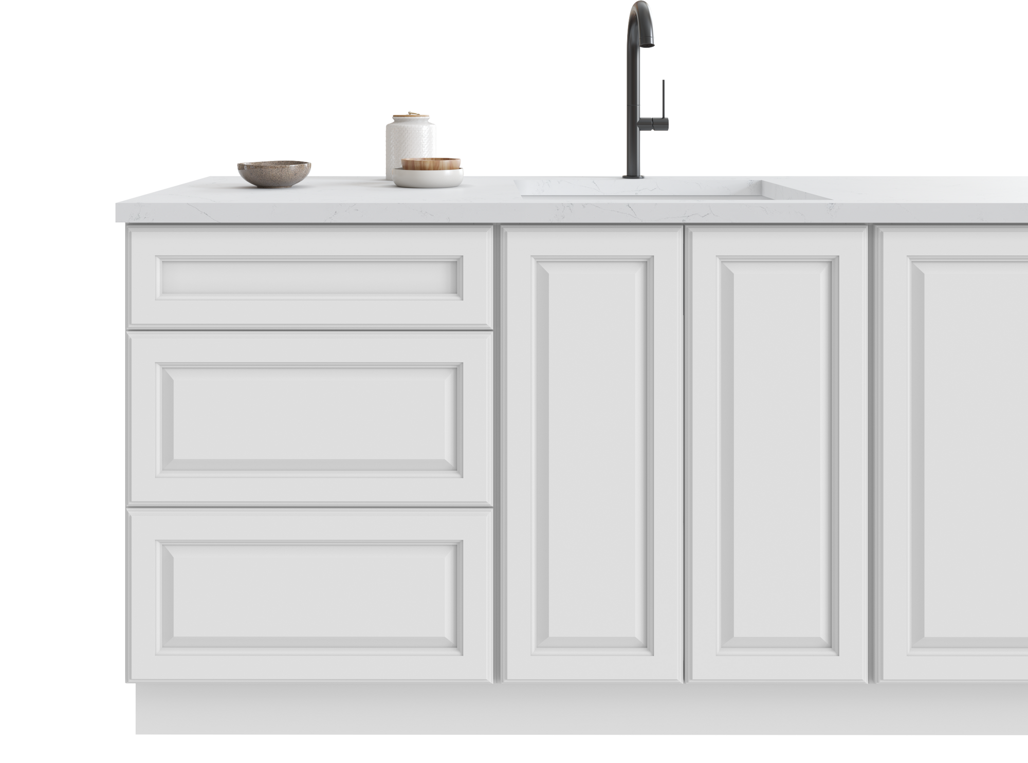 Hallmark Frost by Fabuwood available at Aqua Kitchen