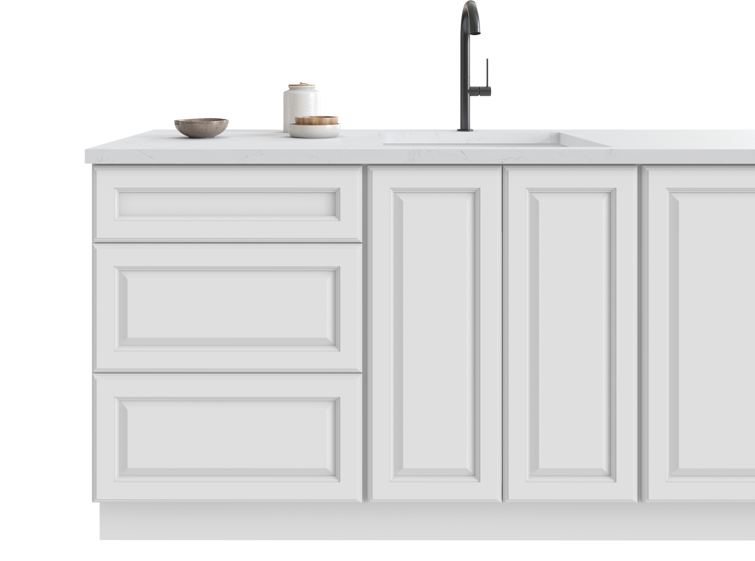 Hallmark Frost by Fabuwood available at Aqua Kitchen
