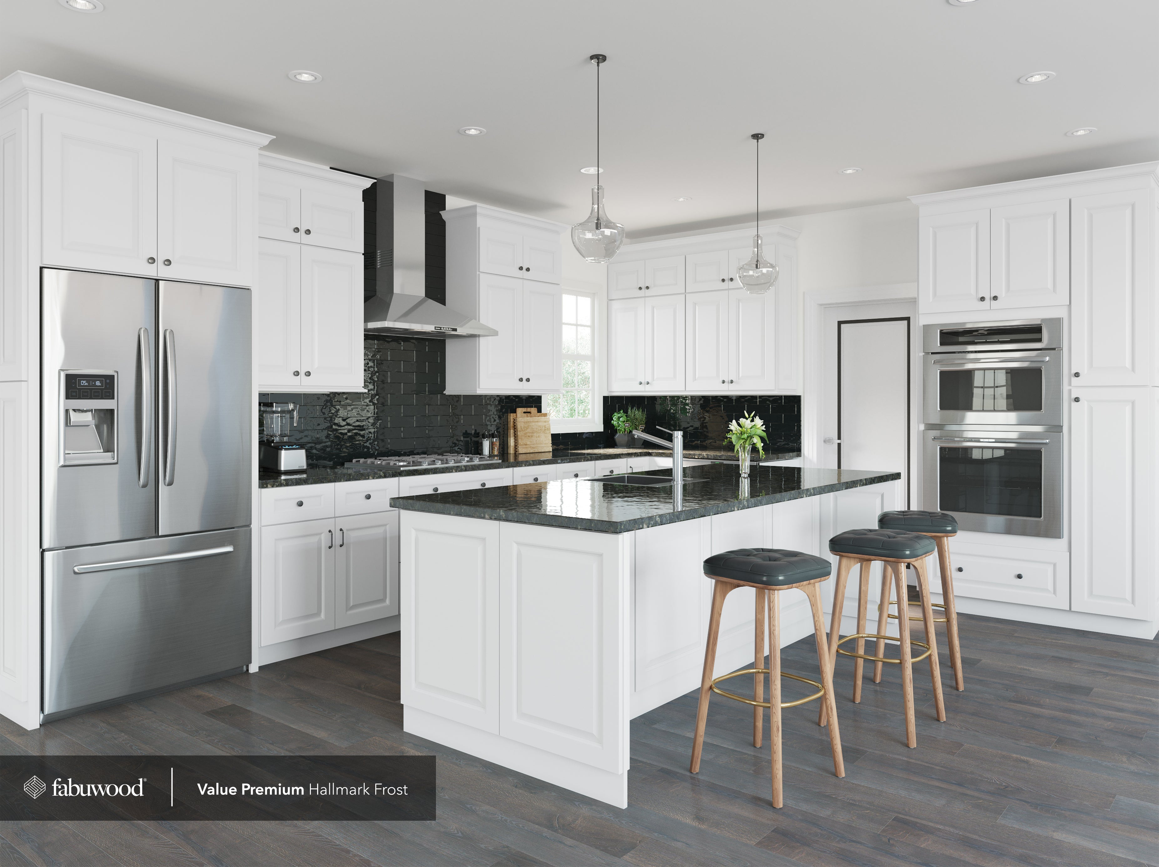 Hallmark Frost by Fabuwood available at Aqua Kitchen