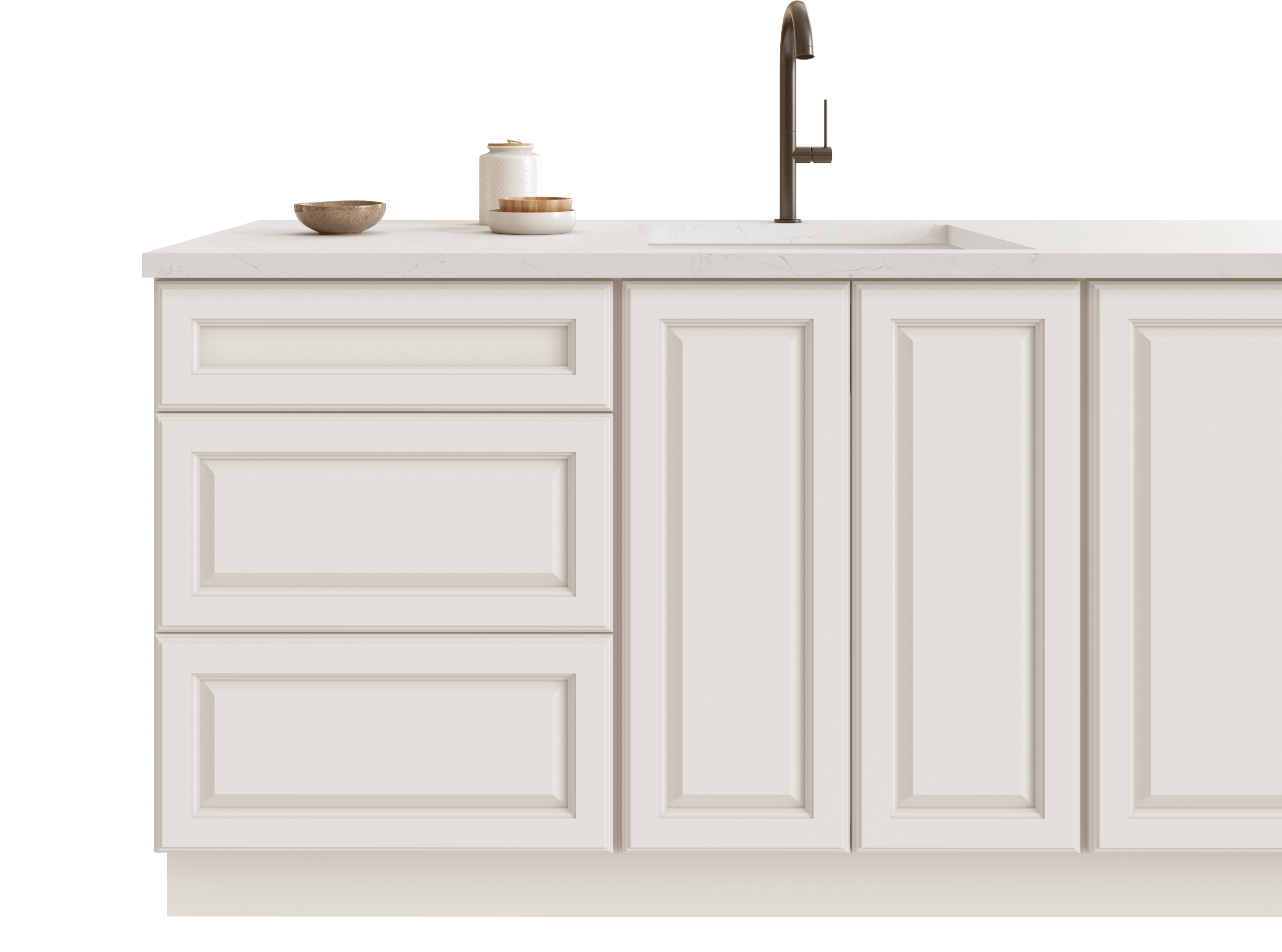 Hallmark Frost by Fabuwood available at Aqua Kitchen