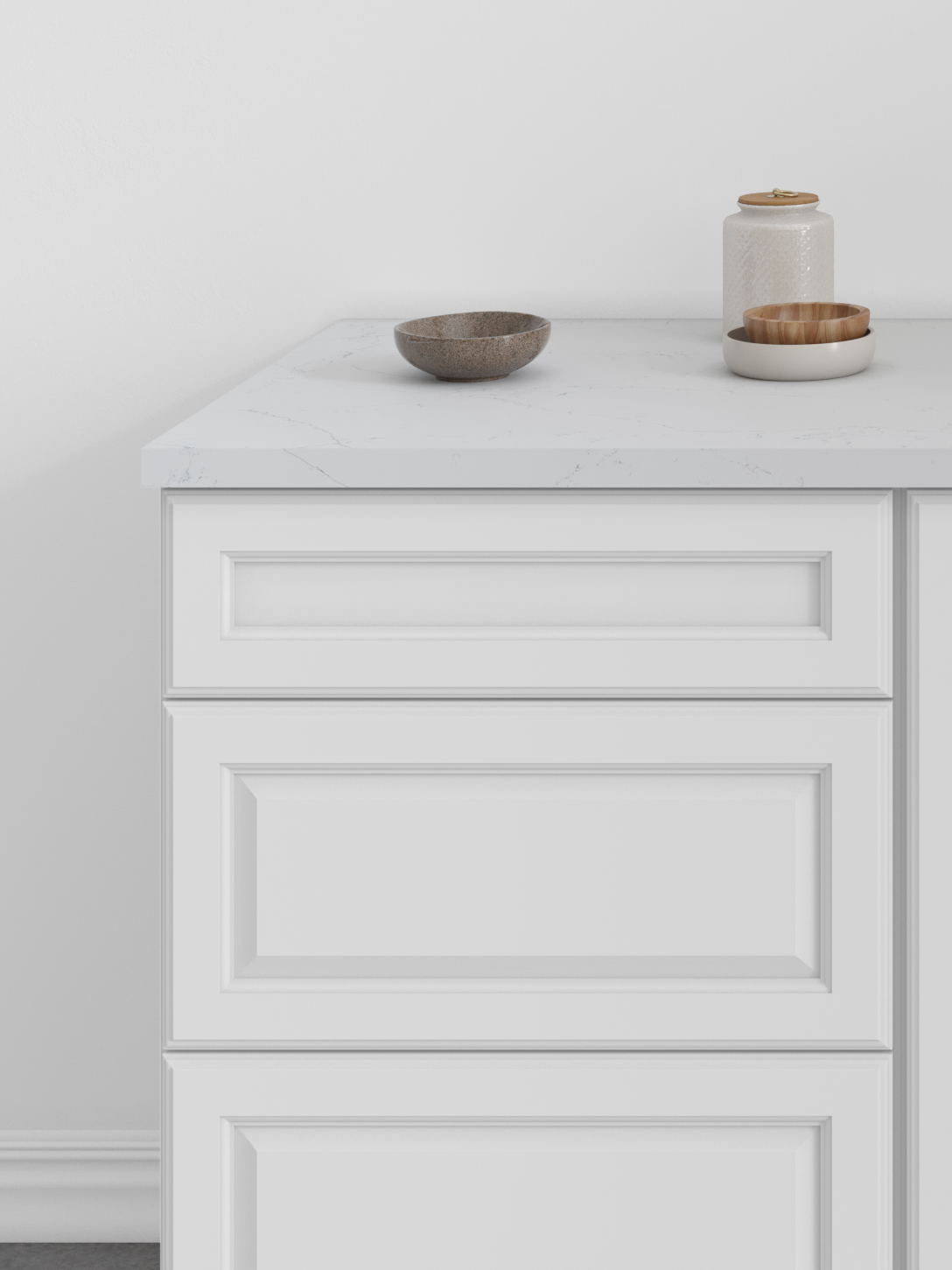 Hallmark Frost by Fabuwood available at Aqua Kitchen