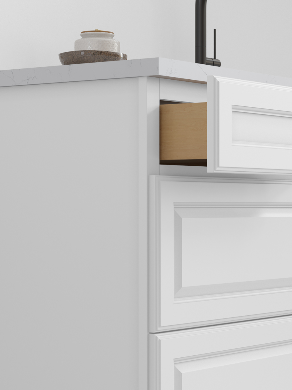 Hallmark Frost by Fabuwood available at Aqua Kitchen