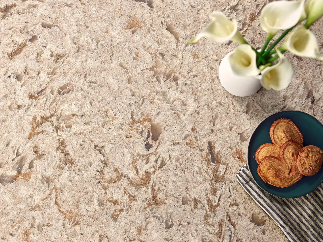 Hawkridge™ Quartz Sample by Cambria available at Aqua Kitchen