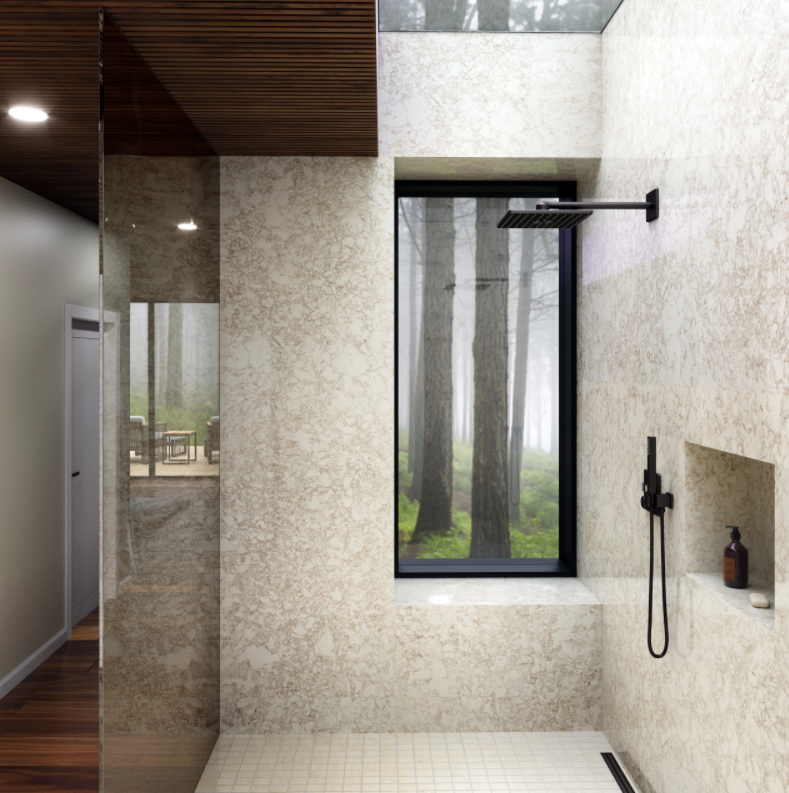 Hermitage™ Quartz Sample by Cambria available at Aqua Kitchen