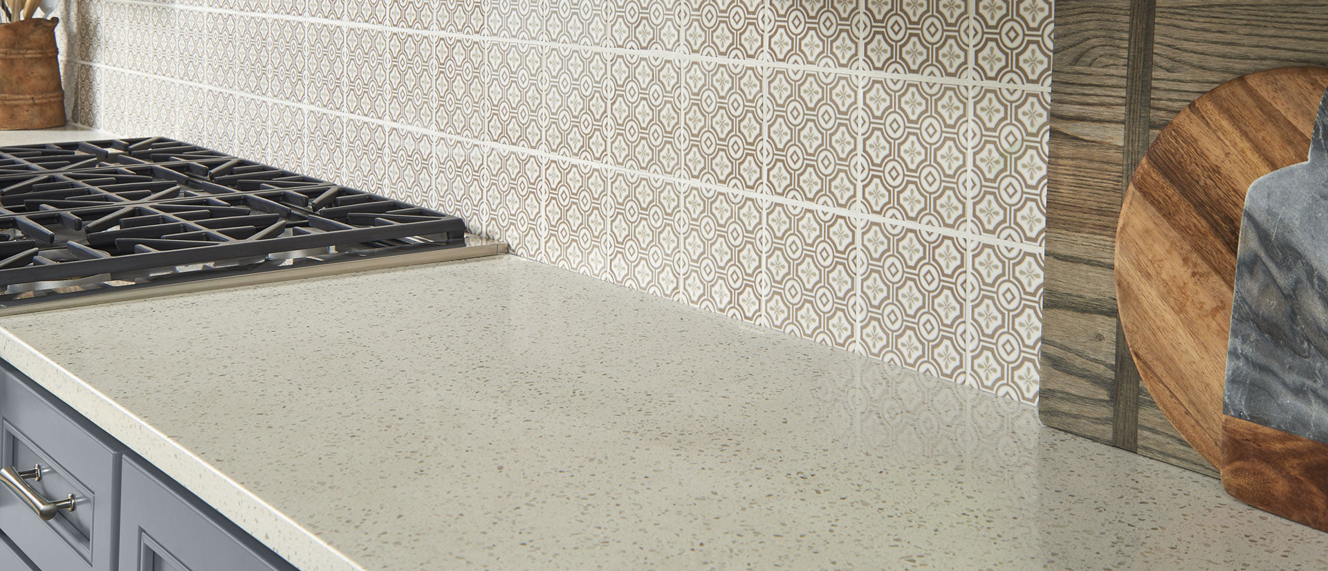 Iced White by MSI Surfaces available at Aqua Kitchen