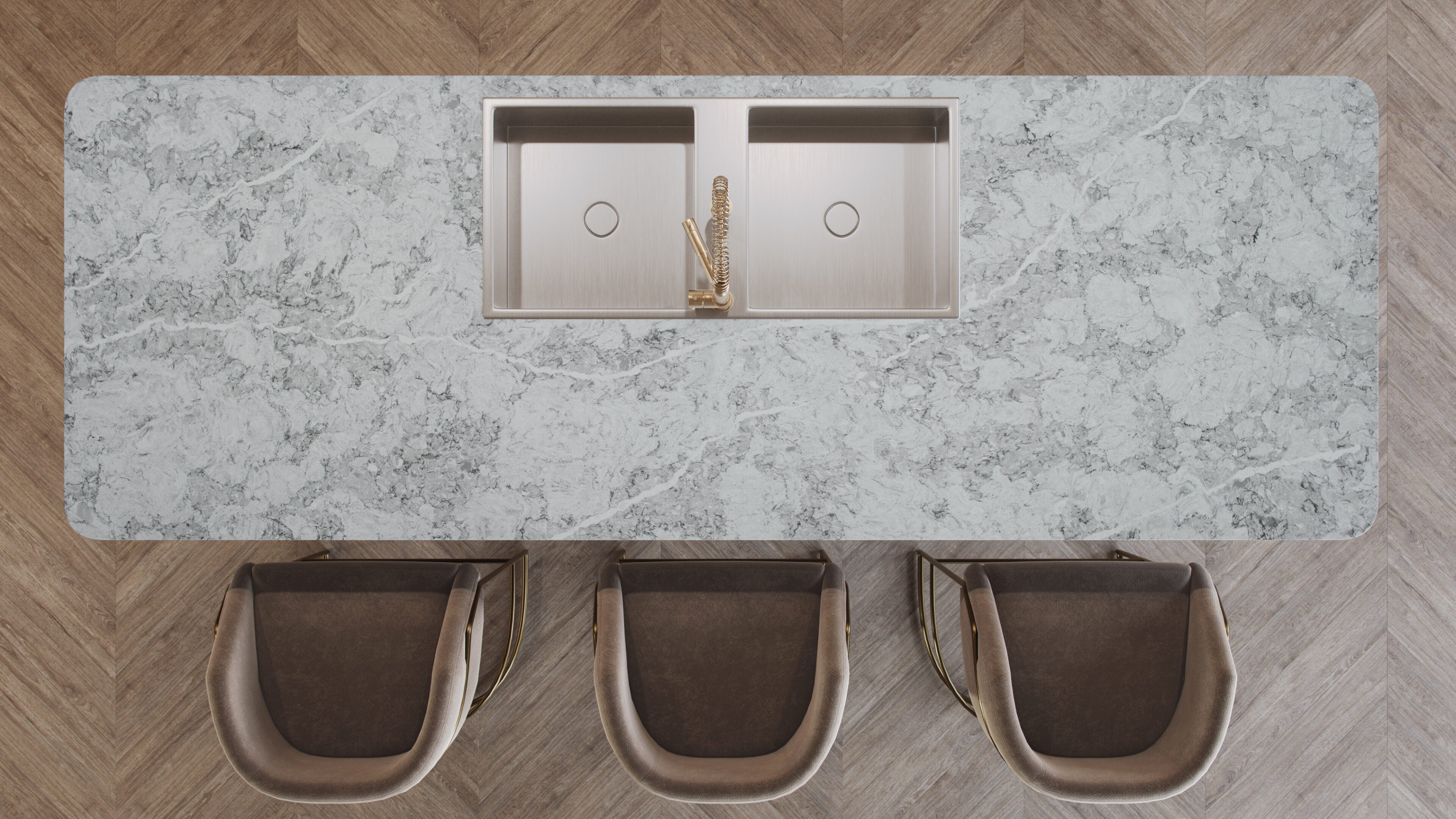 Ijen by Pental Quartz available at Aqua Kitchen