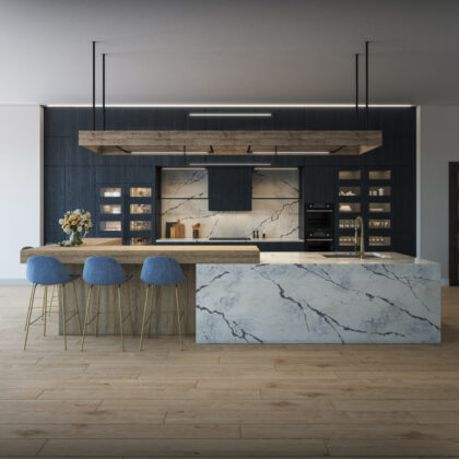 Ijen Azul by Pental Quartz available at Aqua Kitchen