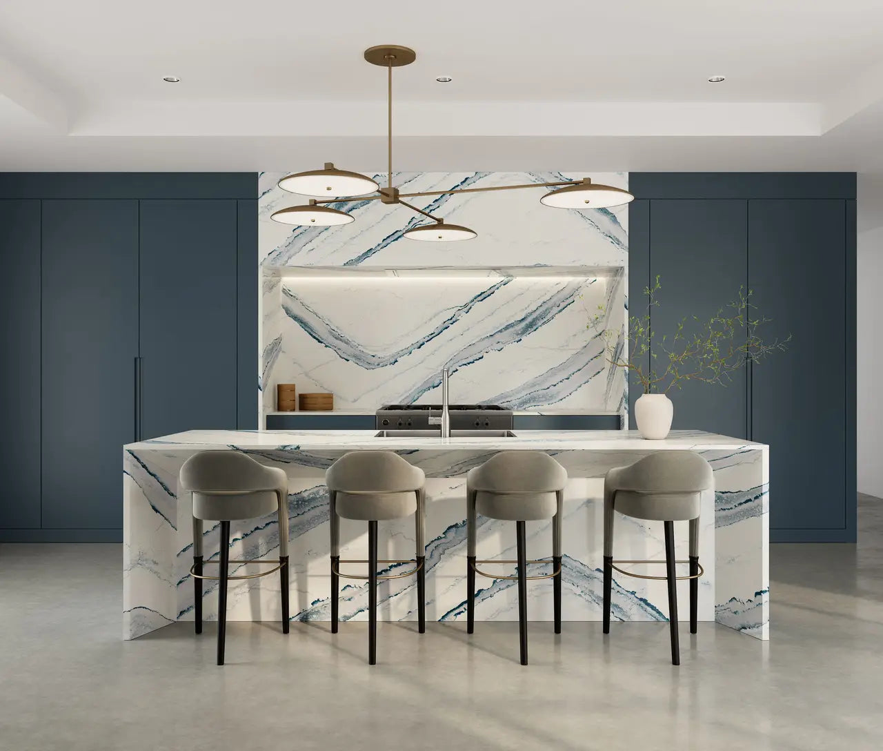 Inverness Bristol Bay™ Quartz Sample by Cambria available at Aqua Kitchen