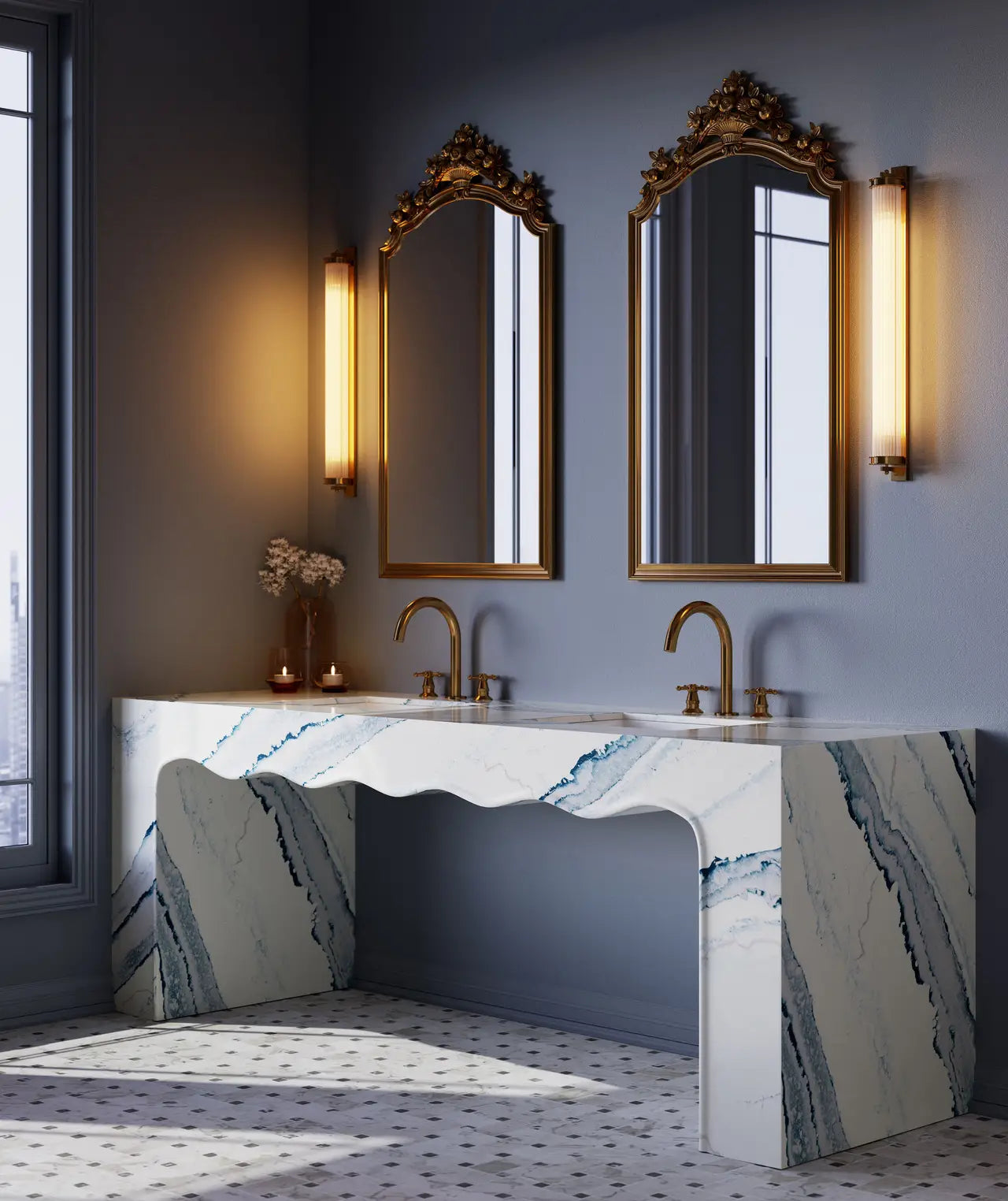 Inverness Bristol Bay™ Quartz Sample by Cambria available at Aqua Kitchen