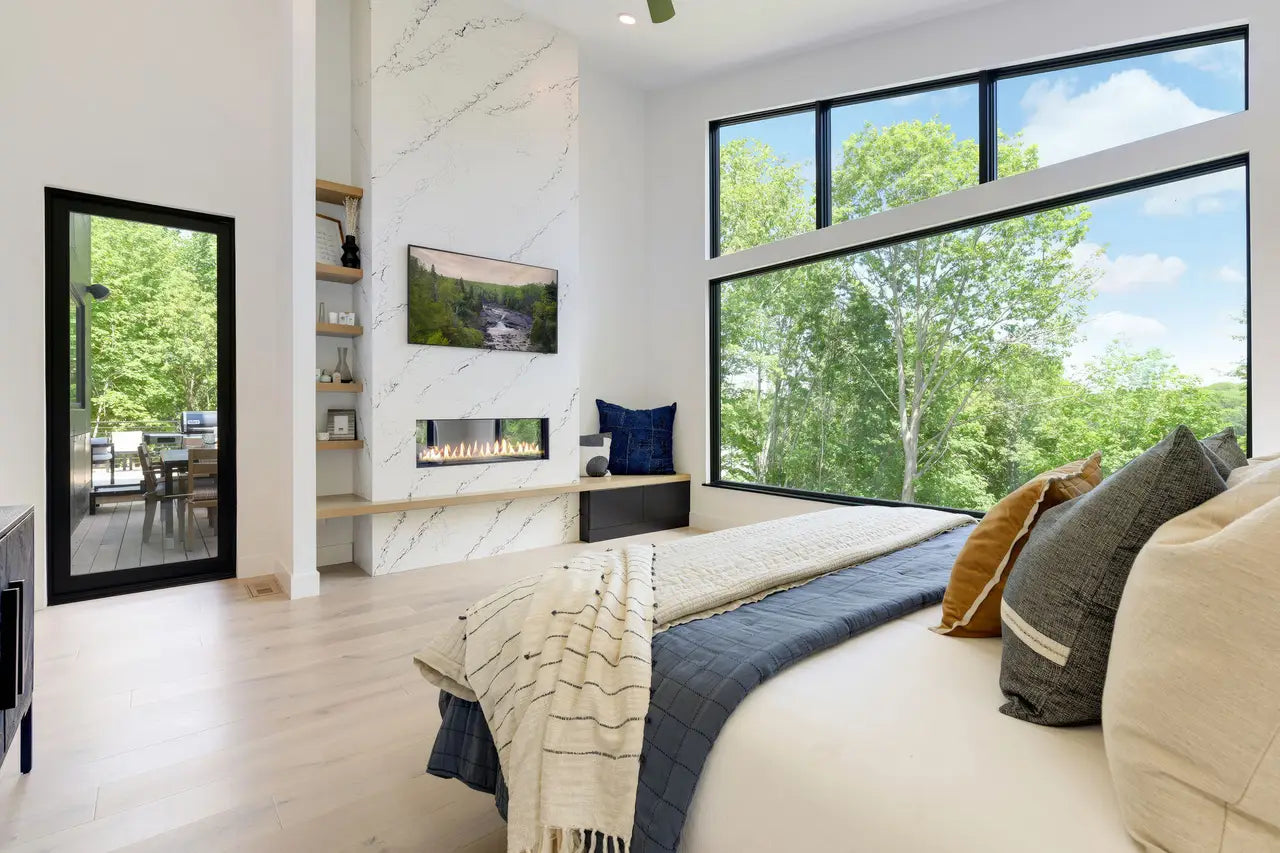 Inverness Cobalt™ Quartz Sample by Cambria available at Aqua Kitchen