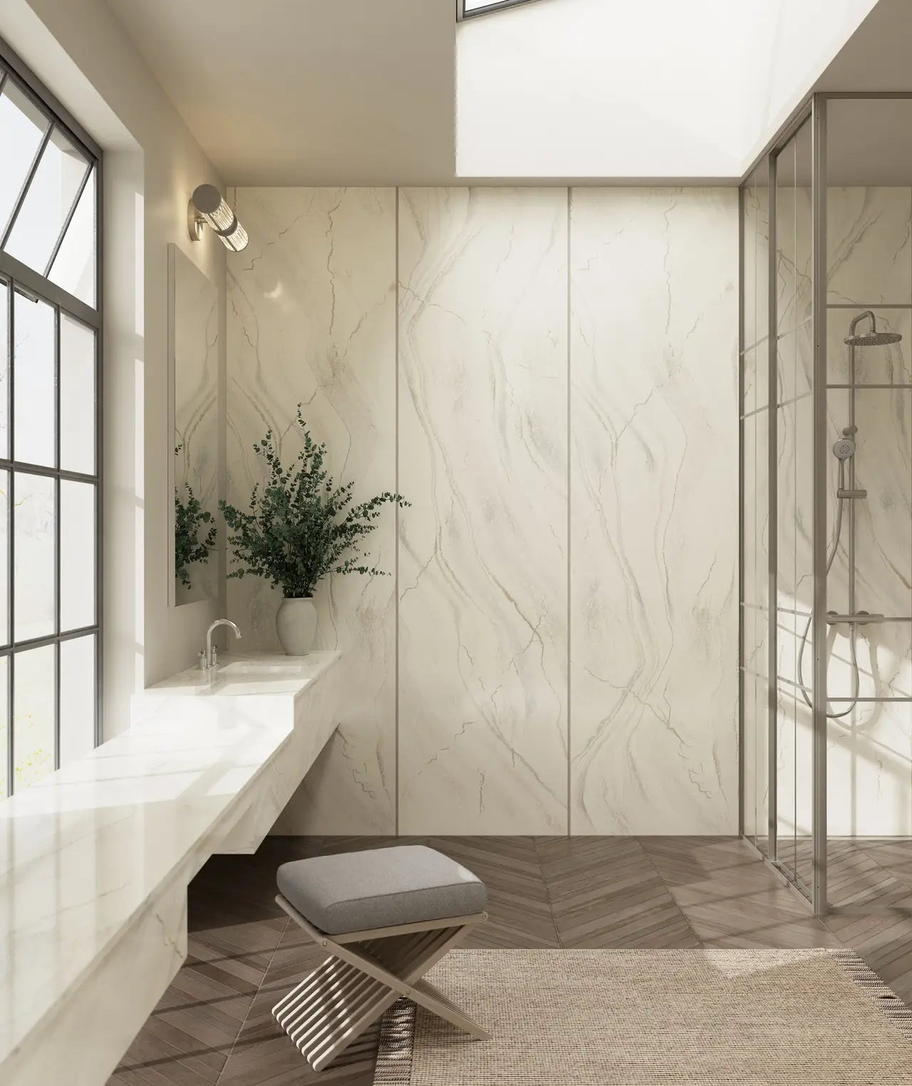 Inverness Everleigh™ Quartz Sample by Cambria available at Aqua Kitchen