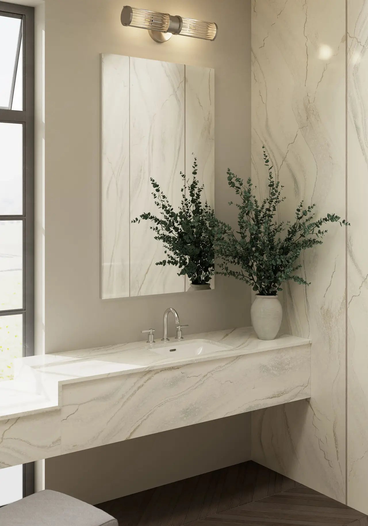 Inverness Everleigh™ Quartz Sample by Cambria available at Aqua Kitchen