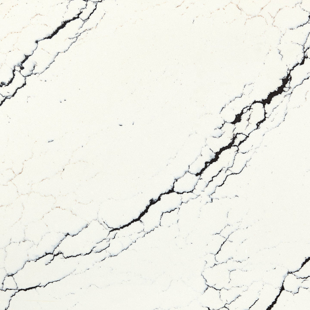 Inverness Platinum™ Quartz Sample by Cambria available at Aqua Kitchen