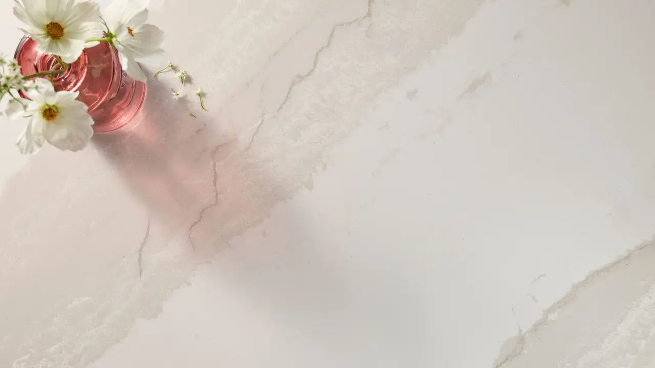 Inverness Swansea™ Quartz Sample by Cambria available at Aqua Kitchen