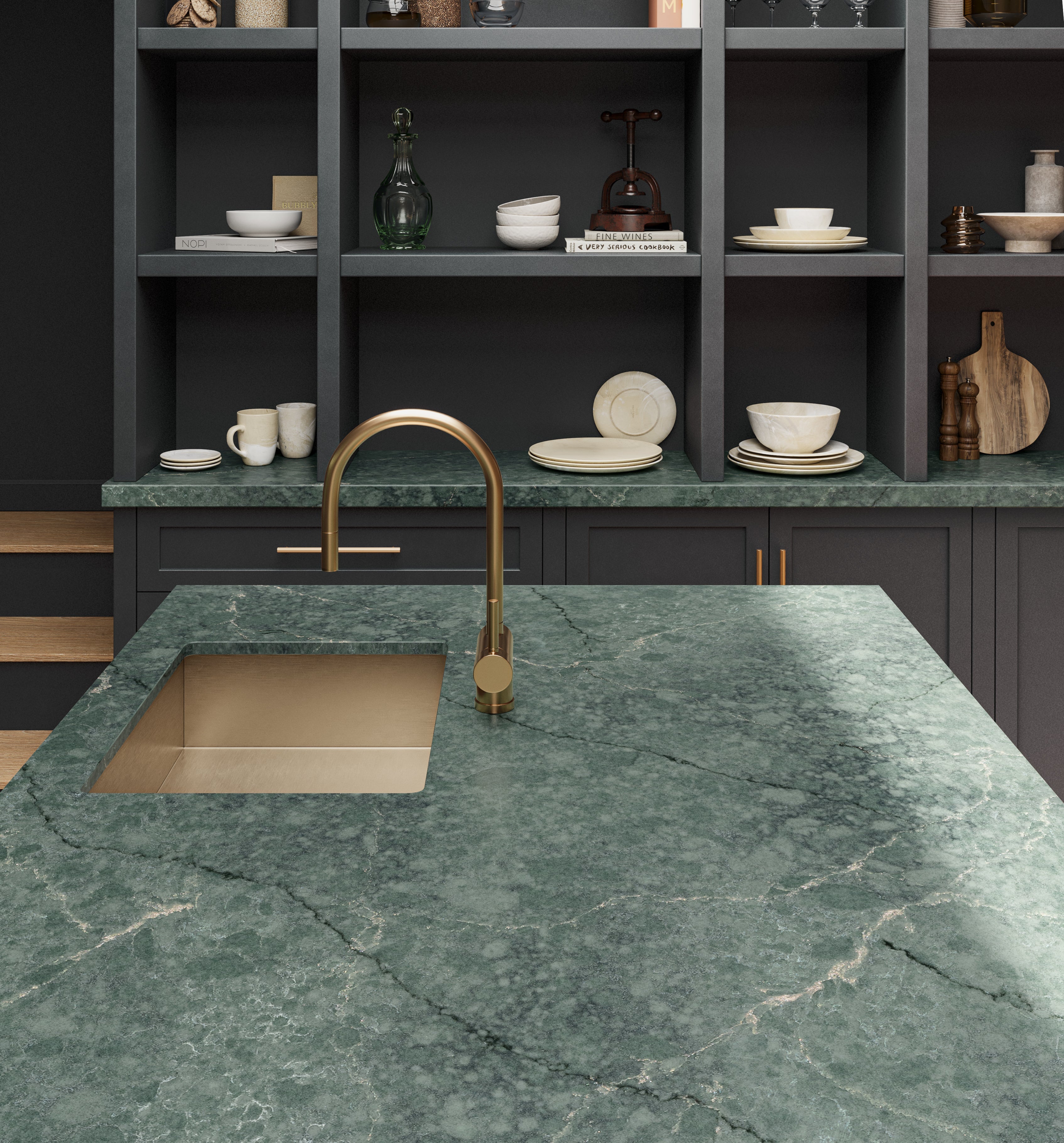 Jardin Emerald by Silestone available at Aqua Kitchen