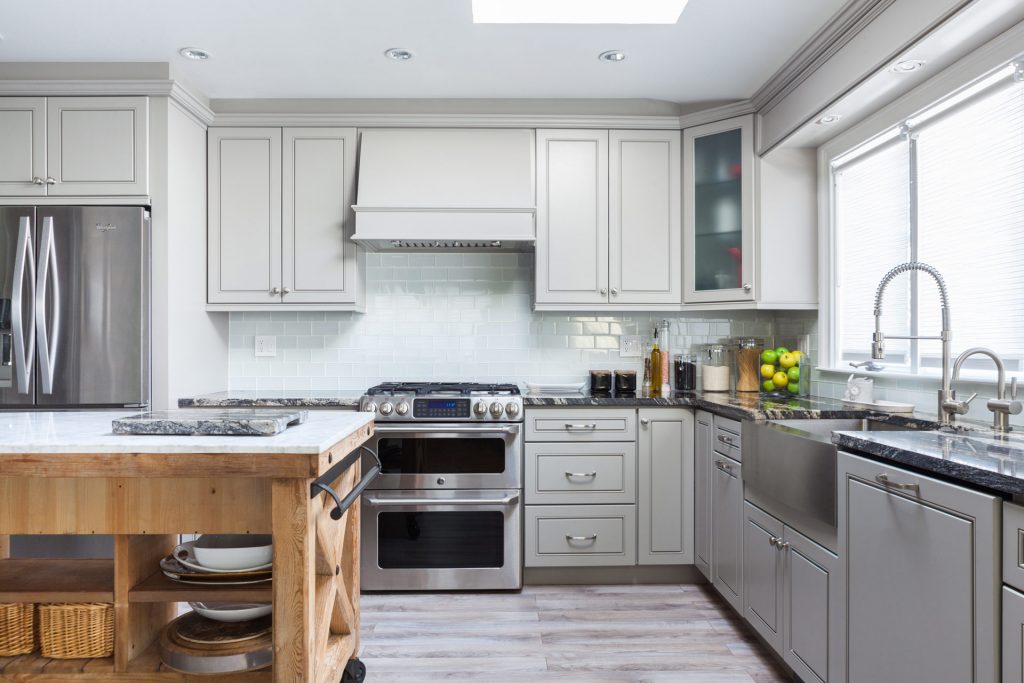 K3 Greige Transitional Cabinet Door