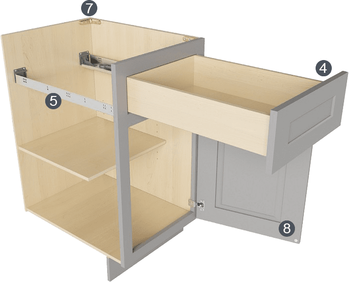 k3 | greige | transitional by J&K Cabinetry available at Aqua Kitchen