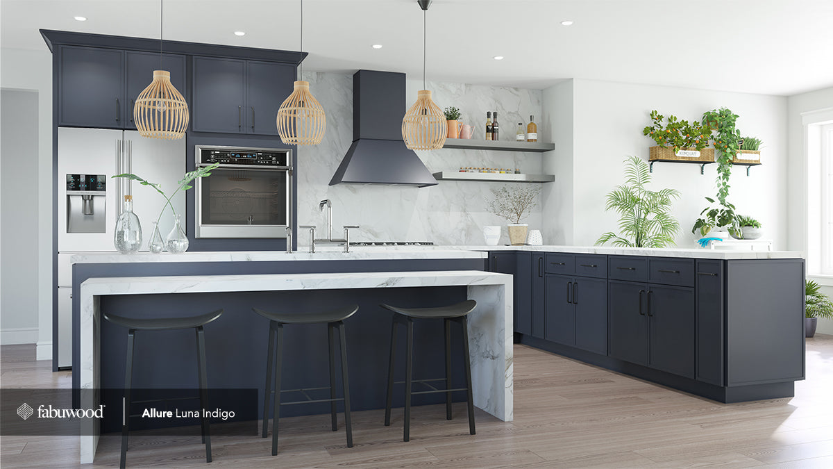 Luna - Indigo by Fabuwood available at Aqua Kitchen