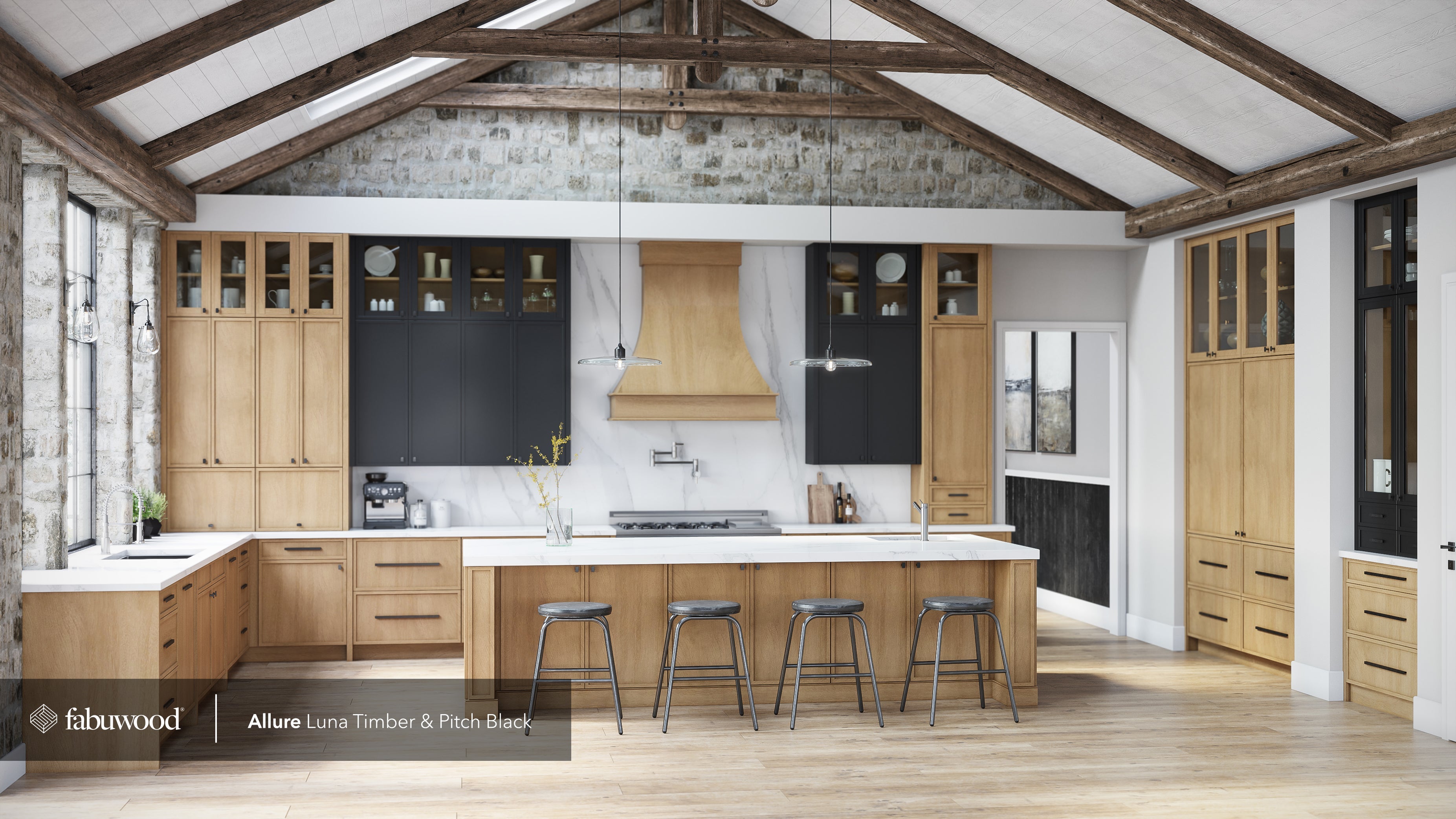 Luna - Timber by Fabuwood available at Aqua Kitchen