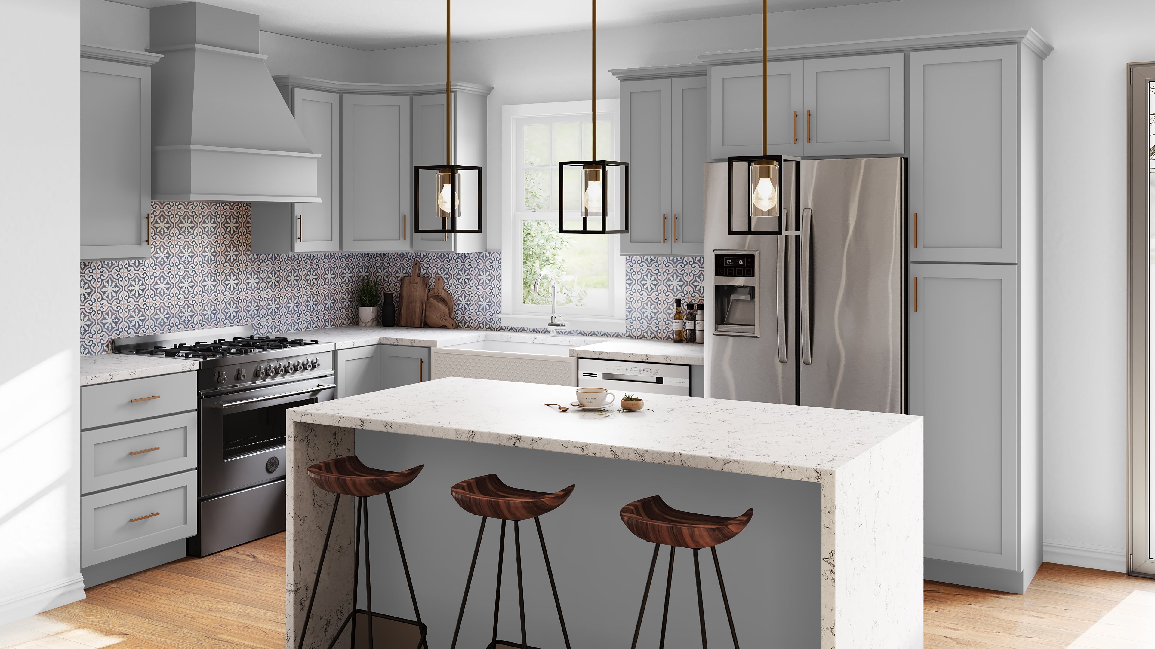 Luxor - Espresso by CNC Cabinetry available at Aqua Kitchen