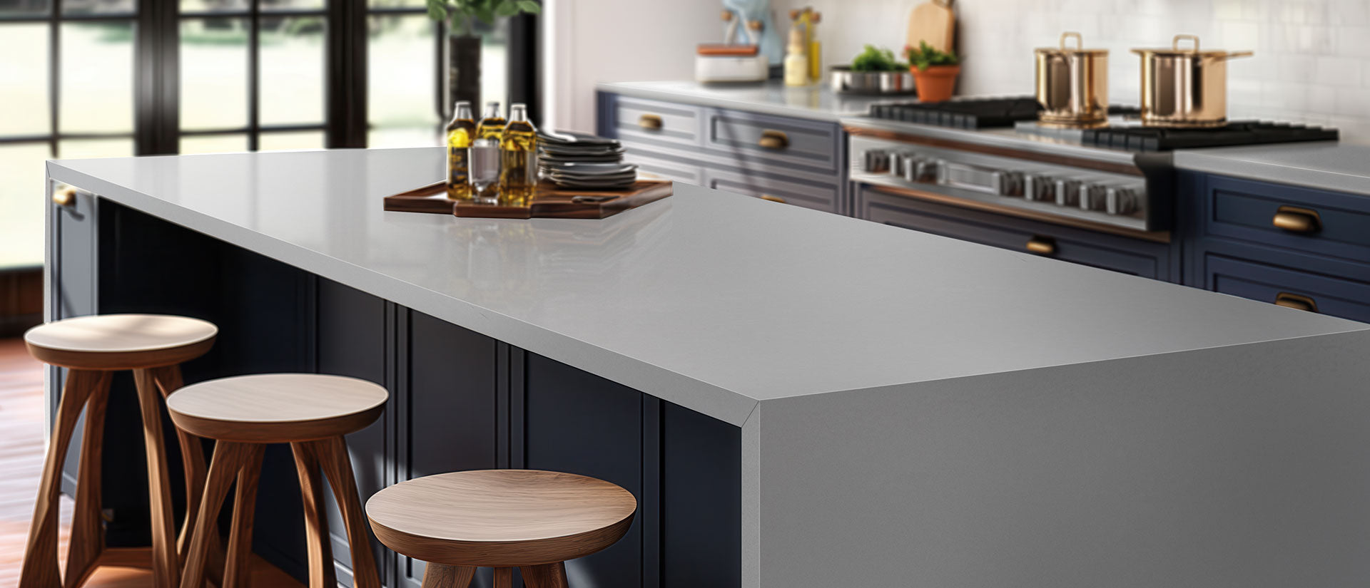 Meridian Gray by MSI Surfaces available at Aqua Kitchen