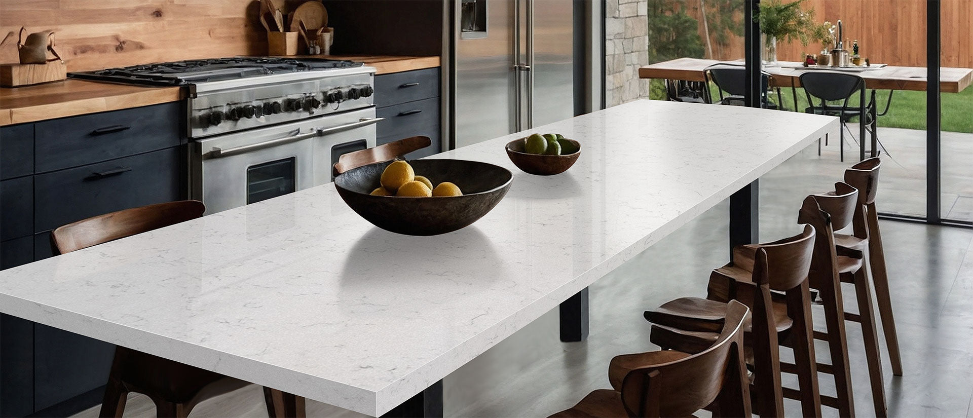 New Carrara Marmi by MSI Surfaces available at Aqua Kitchen